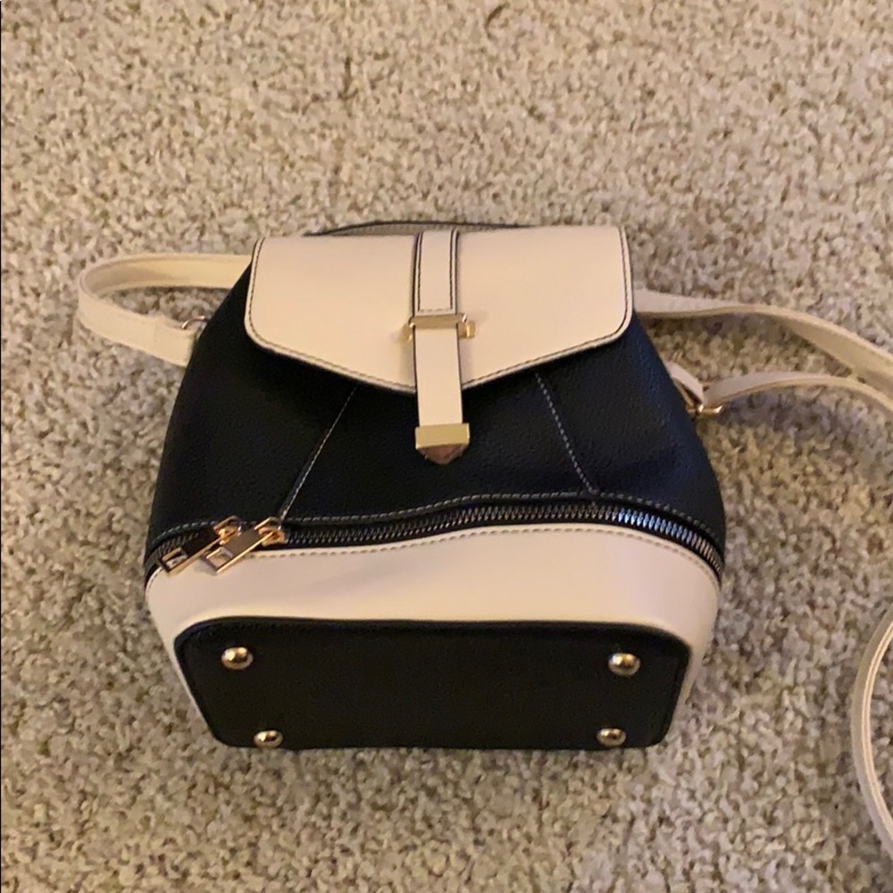 Also Black and White Crossbody Purse